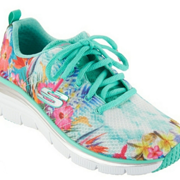 skechers tropical print